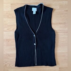 H&M Black Ribbed Tank Top